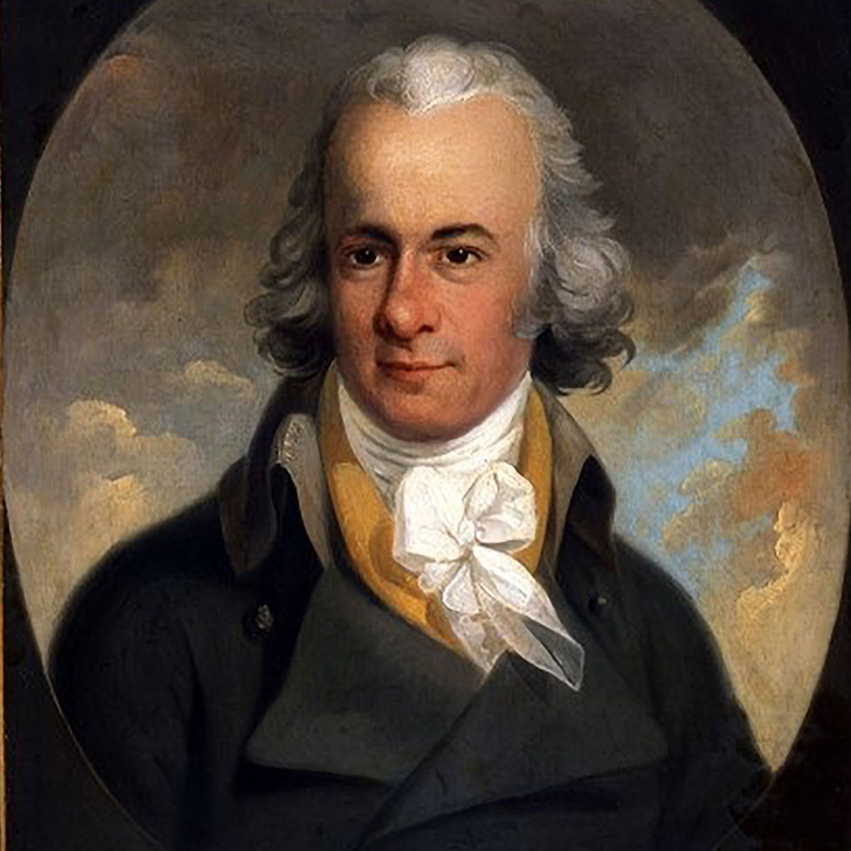 A painting of William Wilberforce, the Hull-born politician and abolitionist. He is depicted in formal 18th-century attire, with a thoughtful expression, reflecting his dedication to the campaign against the slave trade