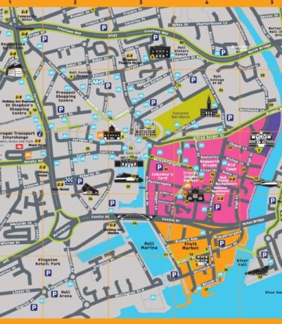 Hull City Centre Map