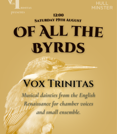 Saturday Concert Series – Vox Trinitas