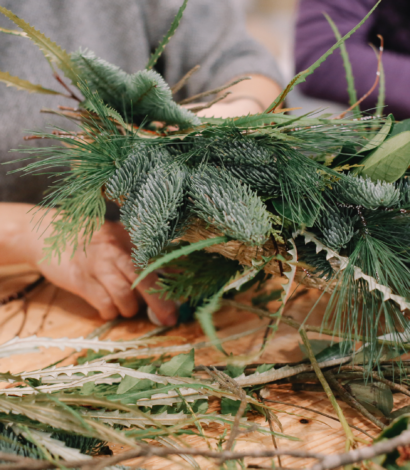 Christmas Centre Piece Making with Tipsy Afternoon Tea