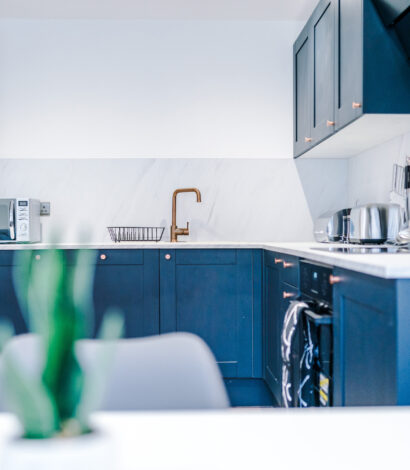 Modern Blue and white Kitchen image from Binding House Hull