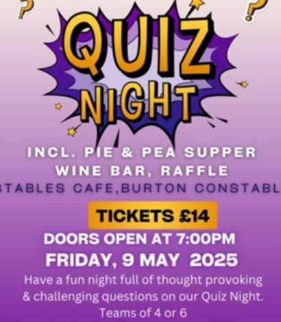 Friends of Burton Constable Quiz Night