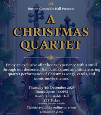 A Christmas Quartet at Burton Constable Hall