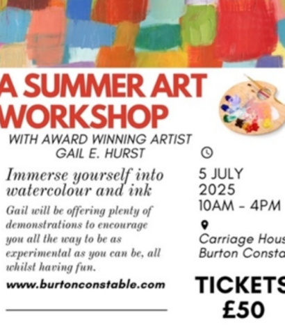 A Summer Art Workshop with Award Winning Artist Gail Hurst