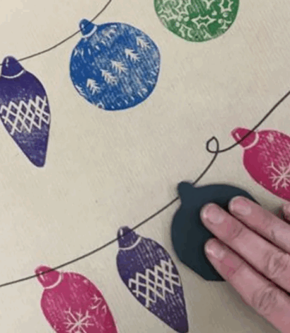 Christmas Wrapping Paper Creations- SEND Family Art Activity for Healthy Holidays