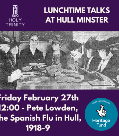Heritage Talk – HT600 – Pete Lowden, Spanish Flu in Hull 1918-9